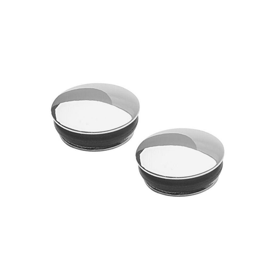 Set a 2 afdekkappen met O-ring chroom