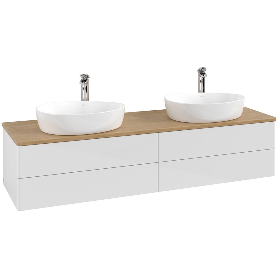 Wastafelonderkast Antao 1600x360x500mm G.White.L K28051GF