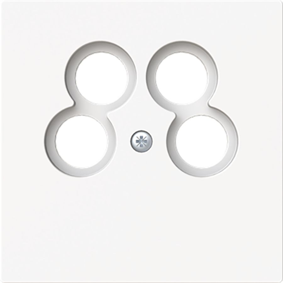 Centraalplaat 50 x 50 Ankaro antenne art-matwit (1743/10-04-44M)