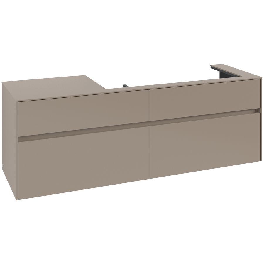 Wastafelonderkast Collaro 1600x548x500mm Taupe C030B0VM