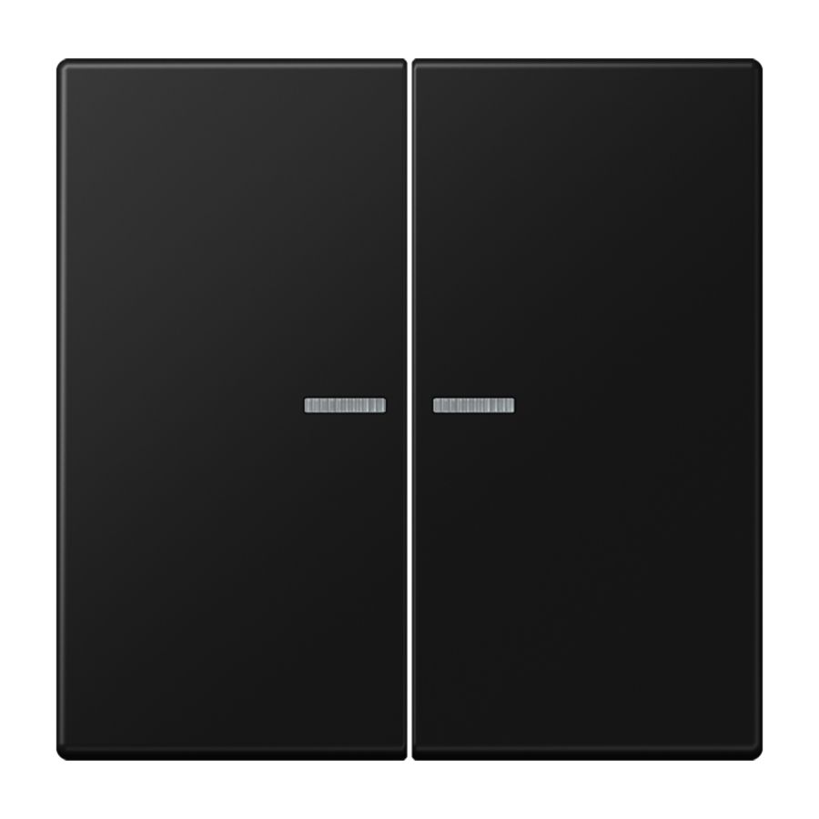 Stuurafdekking LS 2voudig grafietzwart mat HOME