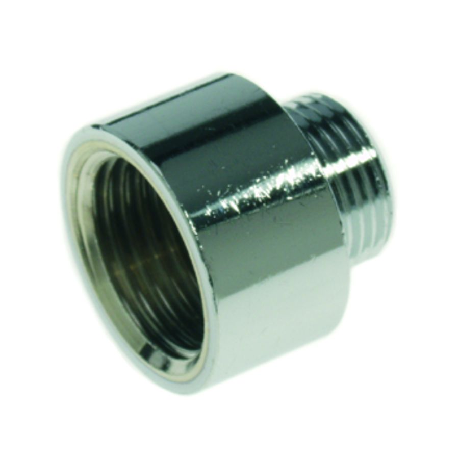 Neusstuk messing verchroomd 3/4"x1/2" bn.xbu.