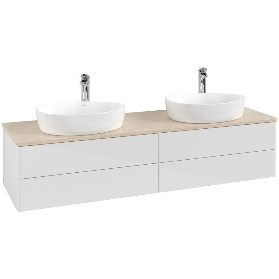 Wastafelonderkast Antao 1600x360x500mm G.White.L K28053GF