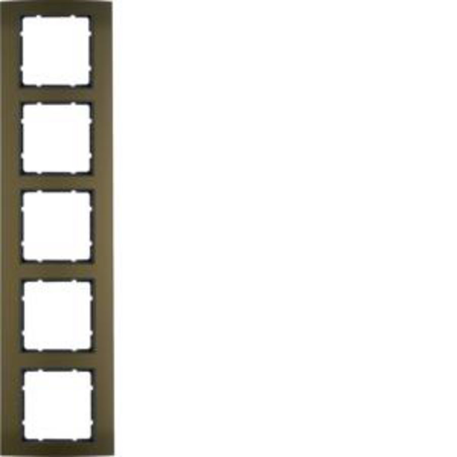 Afdekraam 5-v berker B.3 aluminium bruin/antraciet mat