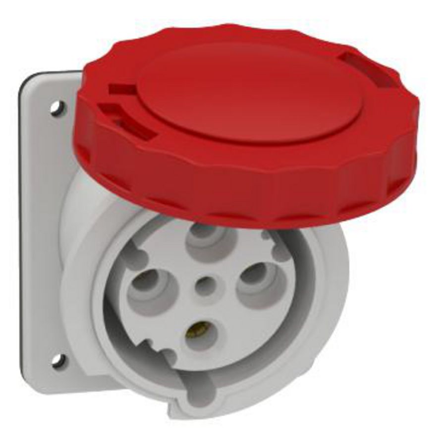 Industriele inbouwcontactdoos 3P+A 63A 380-415V AC 6 PratiKa