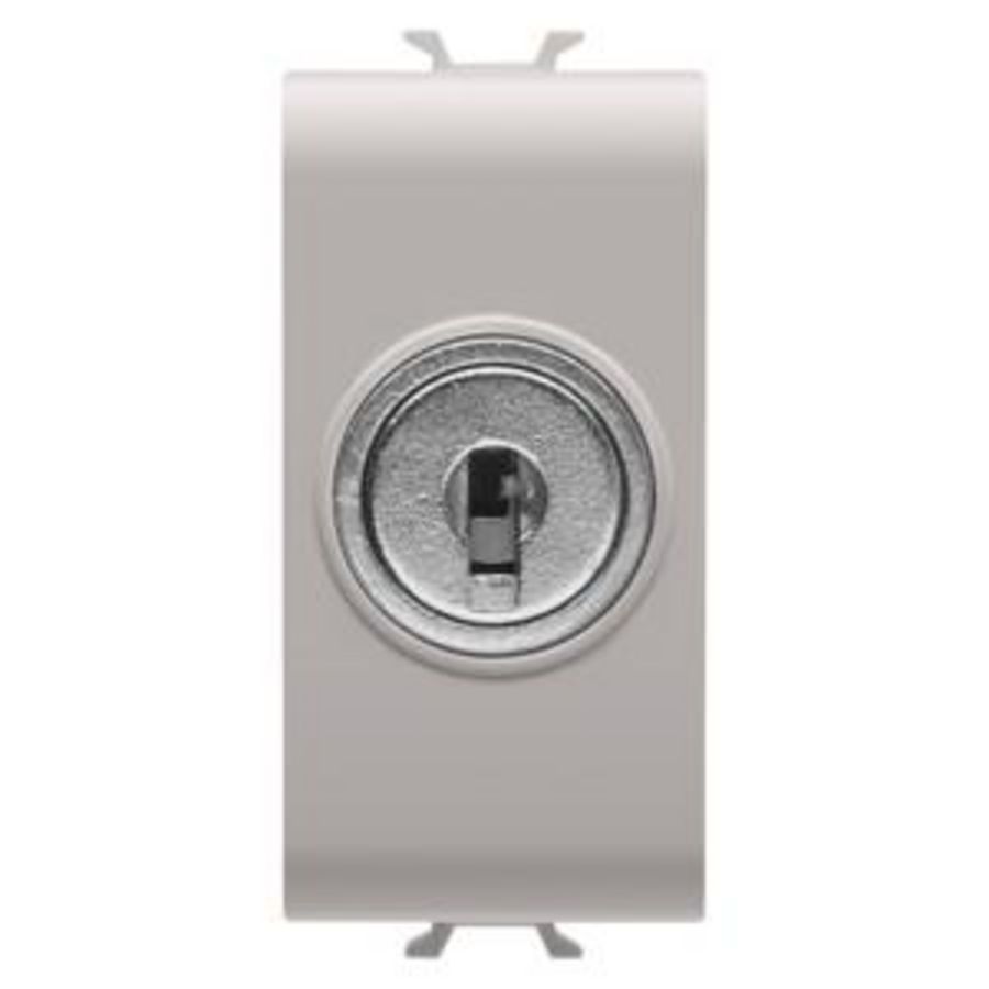 TWO-WAY SWITCH 1P 250V ac-10AX-WITH KEY-1 MODULE-NAT