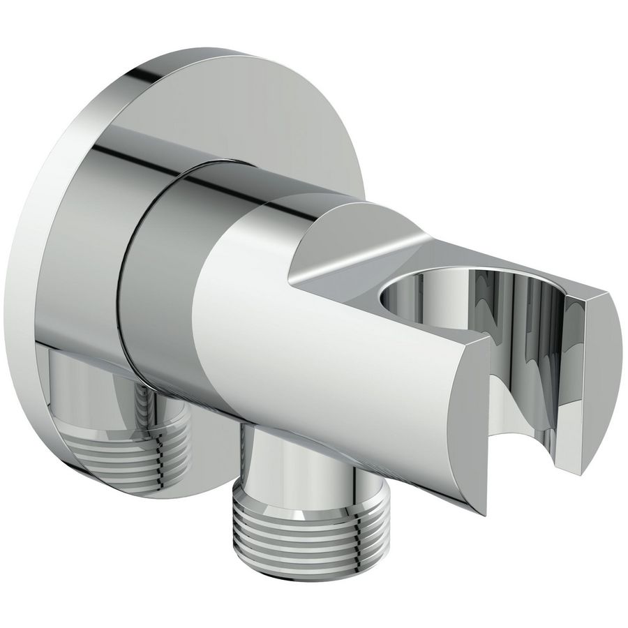 IRAIN WALL BRACKET CYL 1/2"CONN CHR chroom