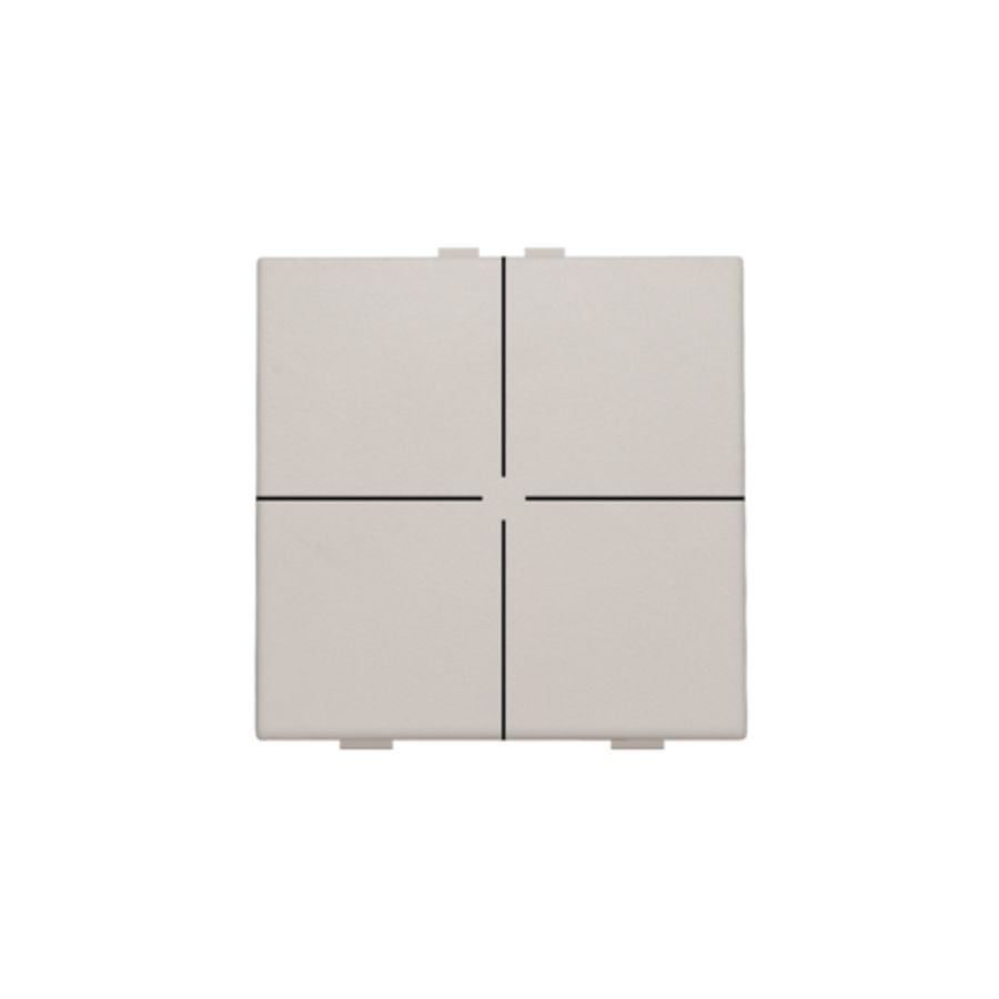 4-voudig drukknop Home Control light grey