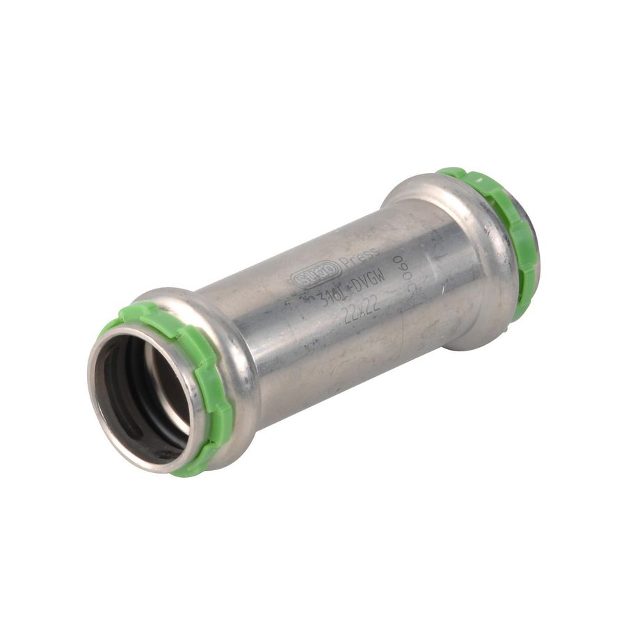 Schuifsok / reparatiekoppeling SudoPress RVS FF 18x18mm SP6275V VVE=10