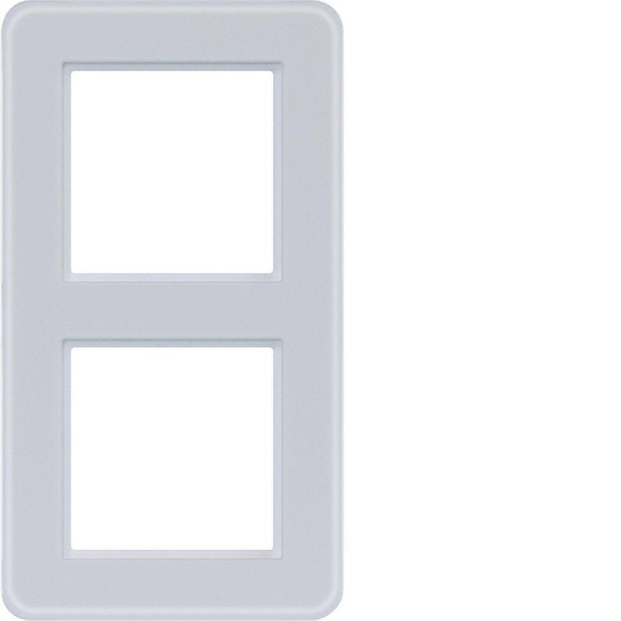 Afdekraam 2-voudig C.8 glas lichtwit mat