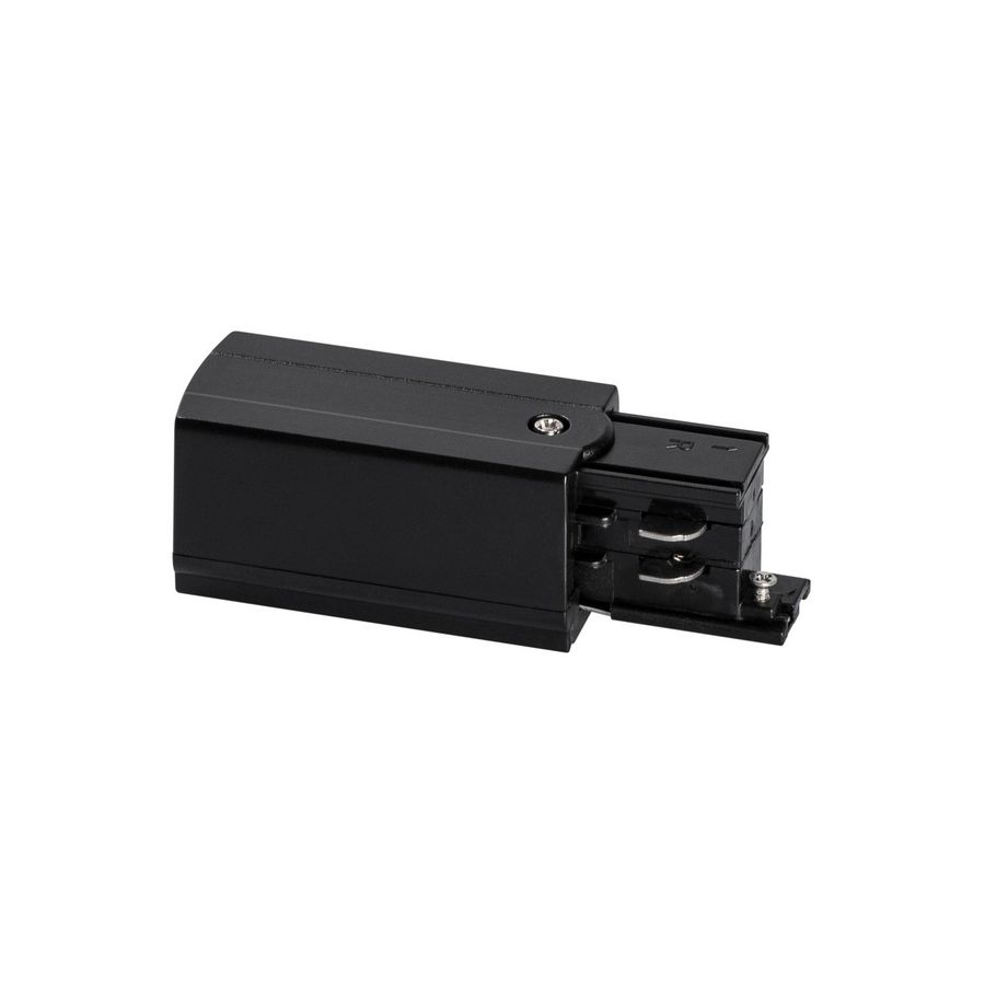 3-Fase rail eindvoeding (aarde rechts) zwart 41093211