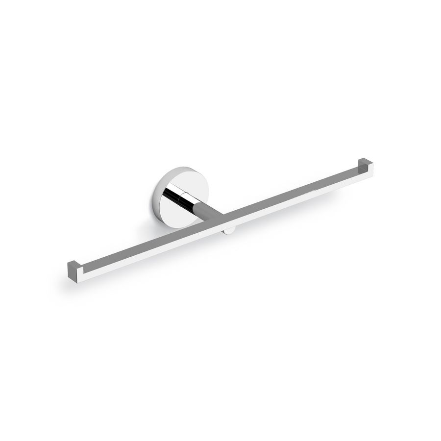 Flat closetrolhouder dubbel chroom