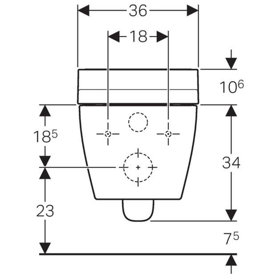 Douchecloset AquaClean Tuma Comfort wit wandmodel wit glas