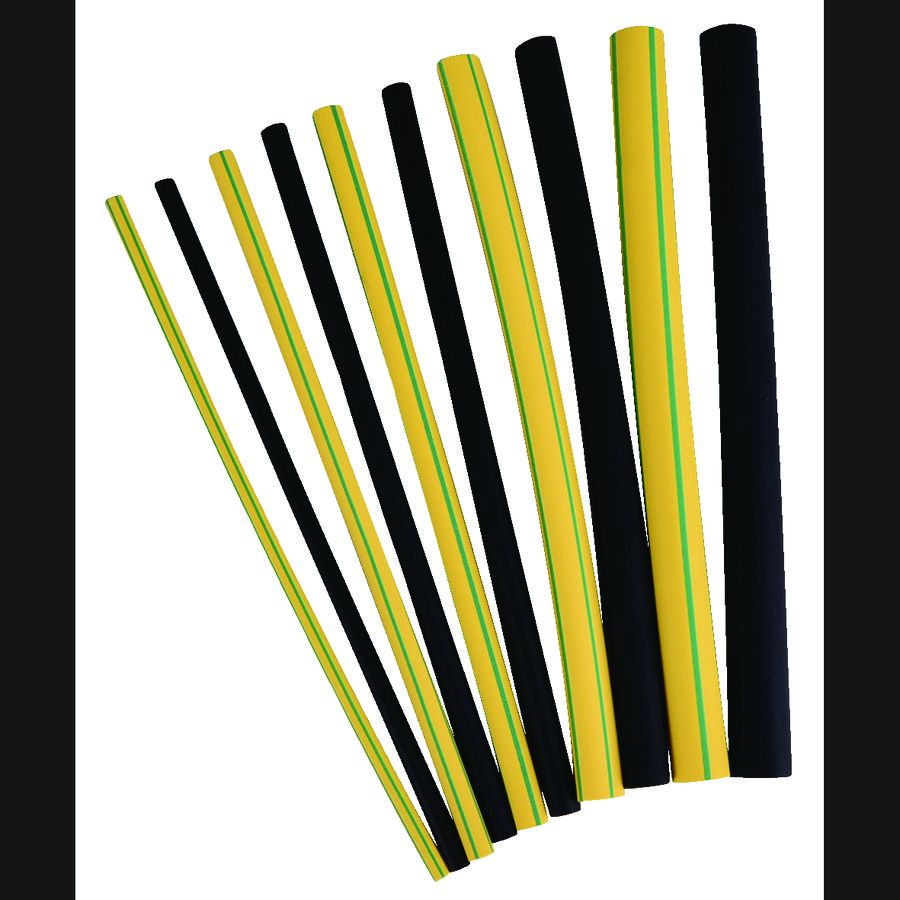 Krimpkous 3:1 geel/groen 25-8 1,2m