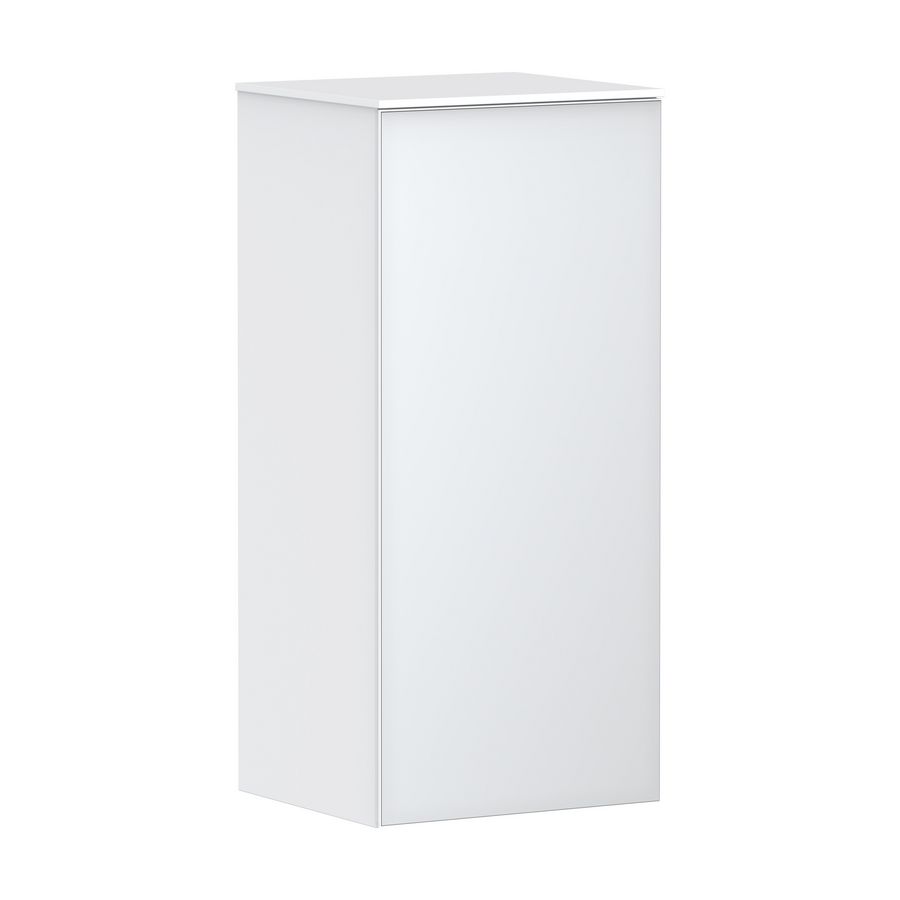 Half Hoge kast mat wit / front metalic wit 400/360 scharnieren rechts Xevolos E 54215320