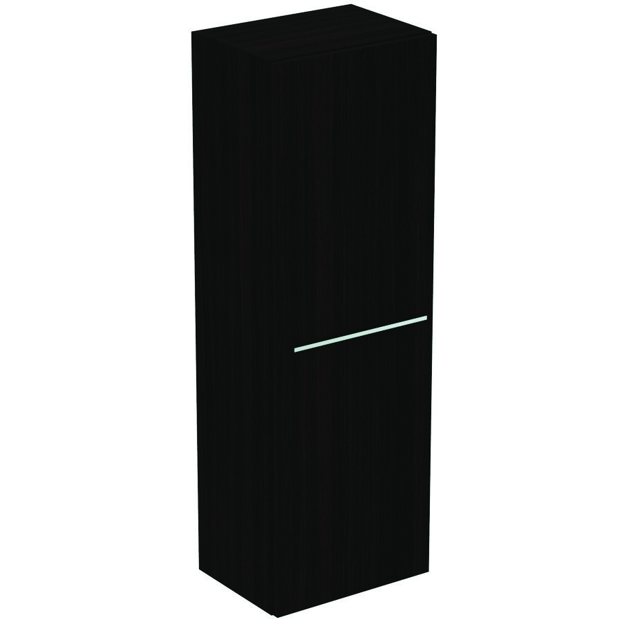 Kolomkast halfhoog LIFE-A 120x40cm 2x deur coffee donker eiken