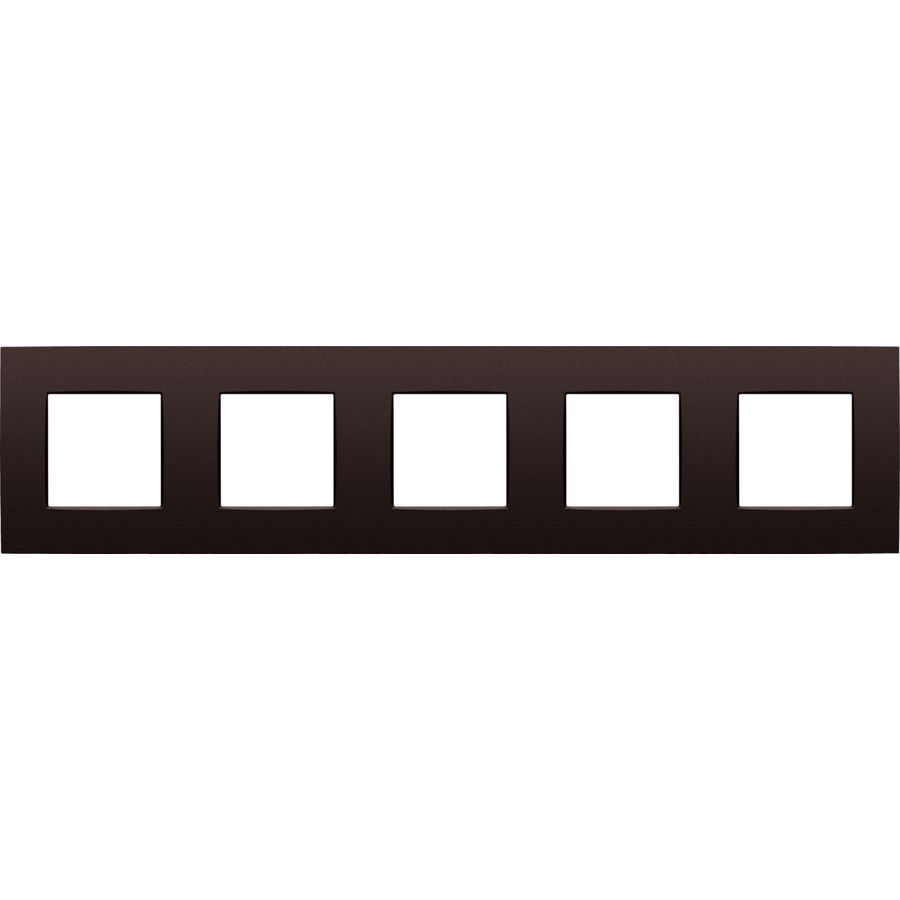 Vijfvoudige afdekplaat 71 mm centerafstand Niko Intense dark