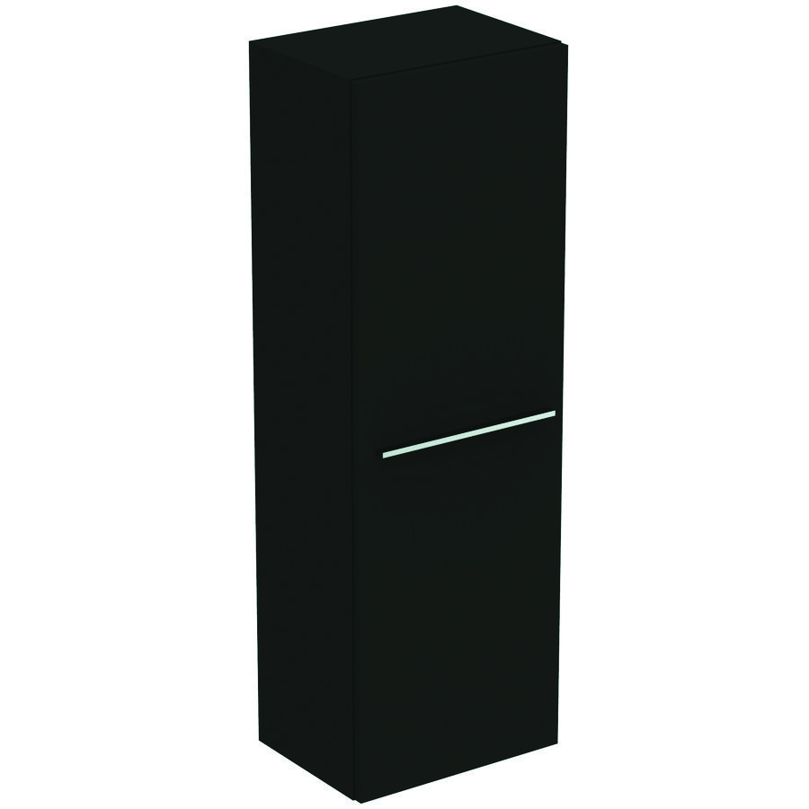 Kolomkast halfhoog LIFE-A 120x40cm 2x deur mat carbon donkergrijs