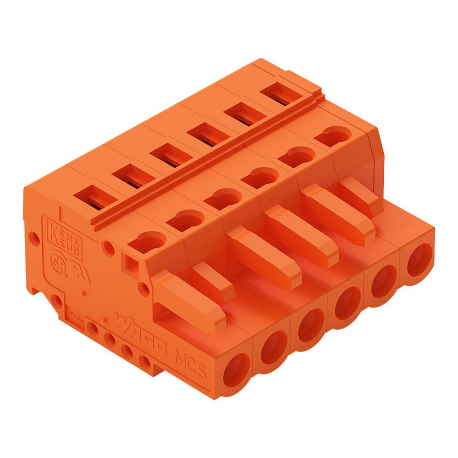 1-draads FE steker 2,5 mm² oranje 231-306/026-000 VVE=50