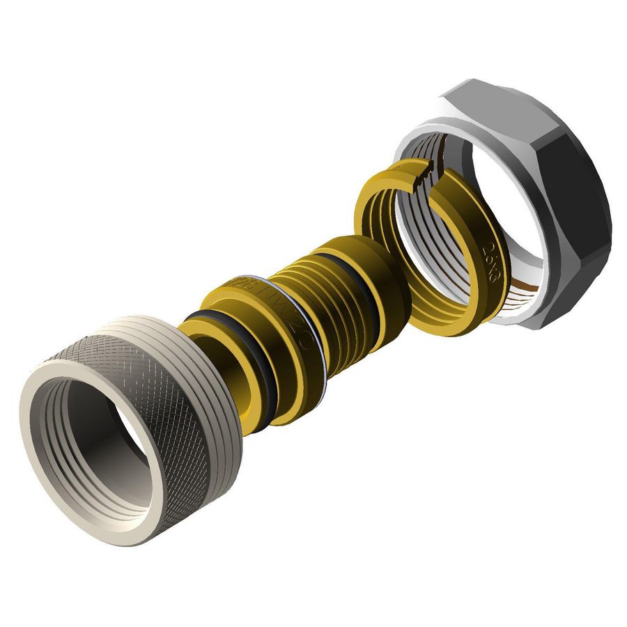 Verloopset 22/28-Uponor/WAVIN 25x2,5KA