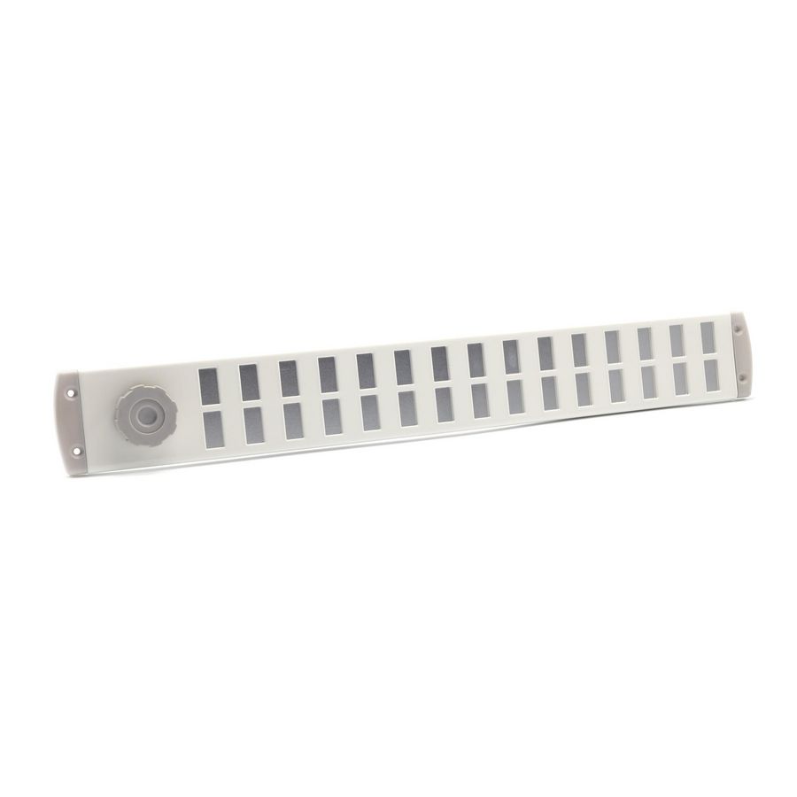 ALU schuifrooster Bold Line 500x65mm wit