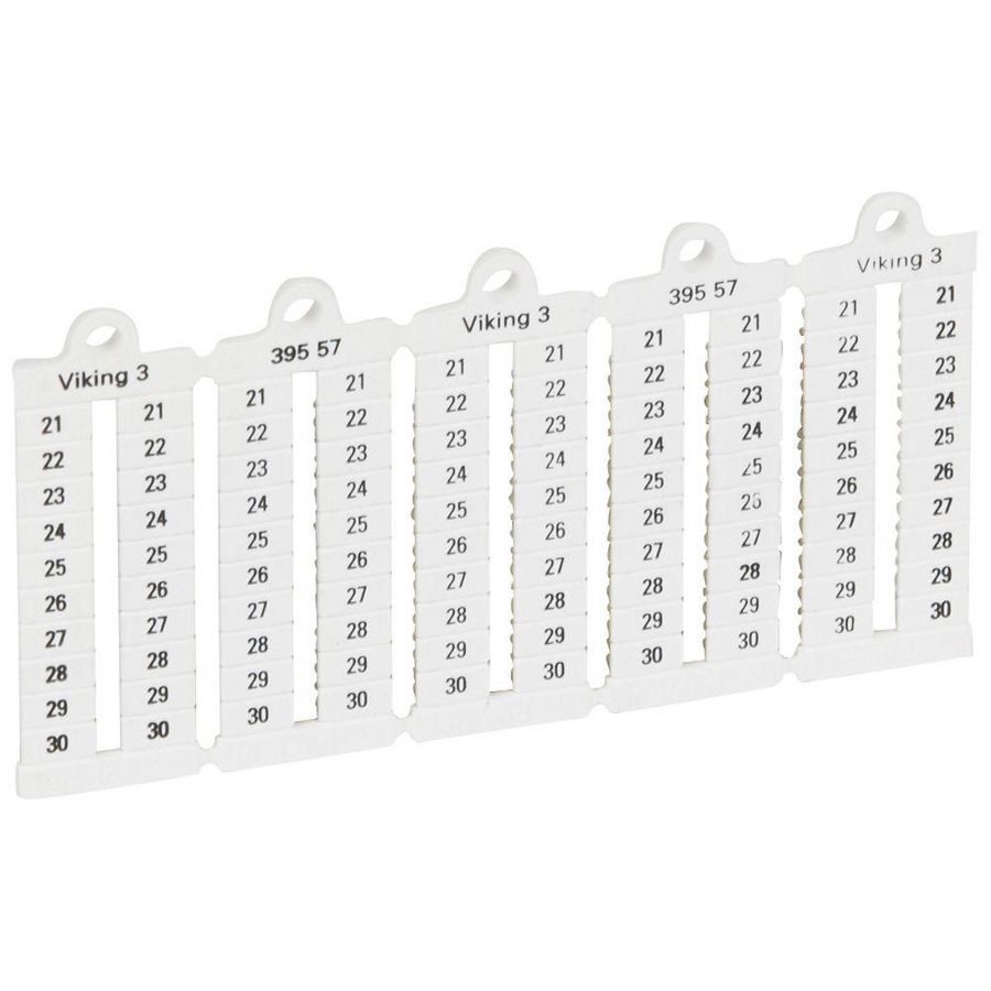 Cijfers 21-30 B5 verticaal Viking 3 VVE=1000