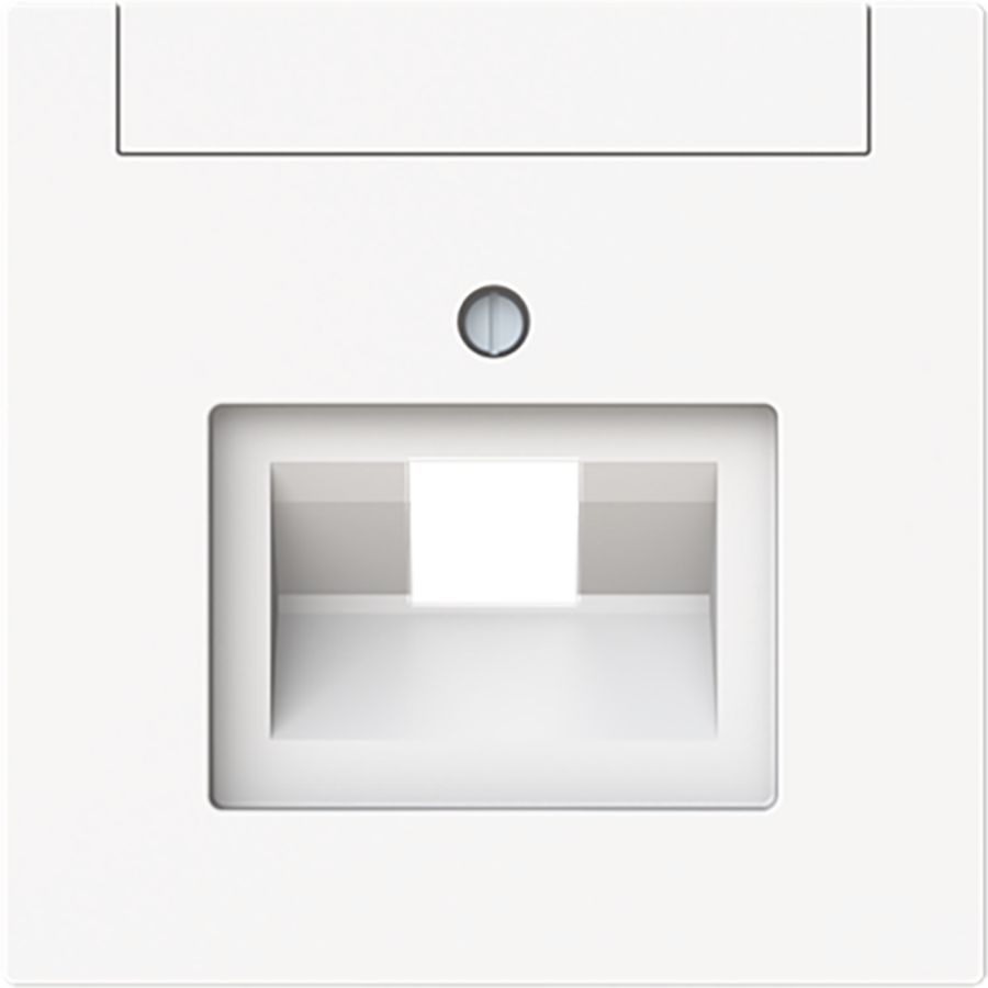 Centraalplaat voor datadoos 1 x RJ45 art-matwit (1803-44M)