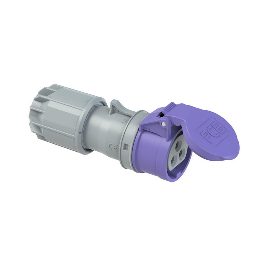 CEE contrastekker 16A 3p 24V paars IP44 Twist