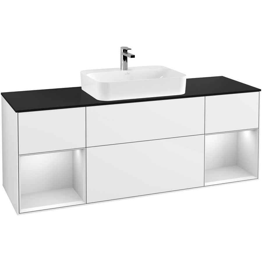 Wastafelonderkast Finion 1600x603x501mm G.White.L F452MTGF