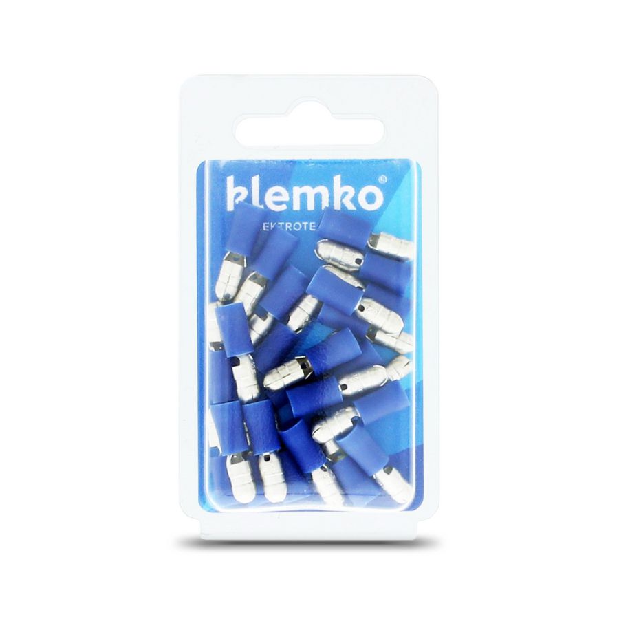 Blister a 25st. geisoleerde rondsteker 5mm 1,5-2,5mm² PVC