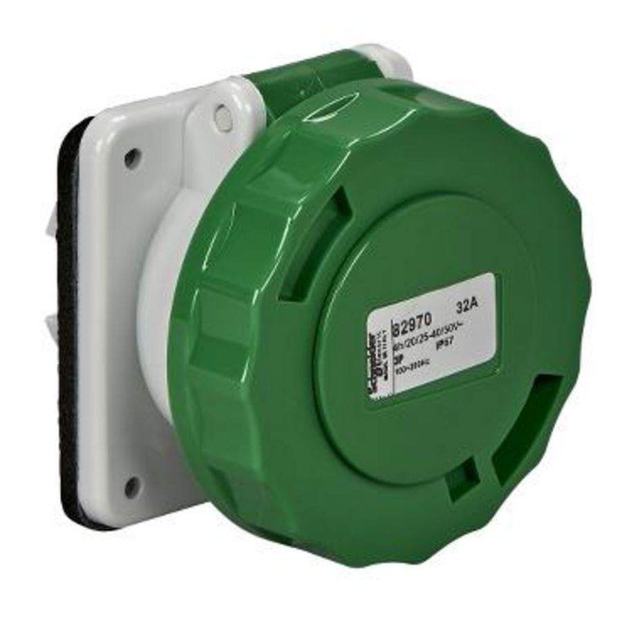 Industriele inbouwcontactdoos 2P 32A 20-25/40-50 AC PratiKa