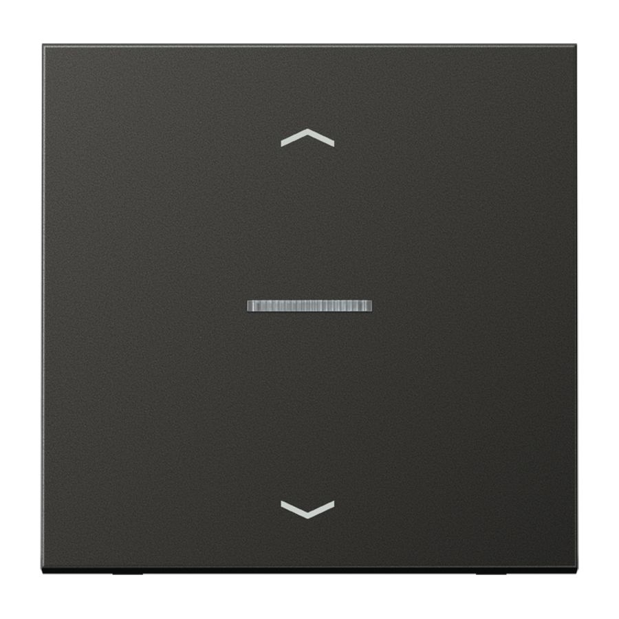 Stuurafdekking LS 1voudig antraciet pijl HOME