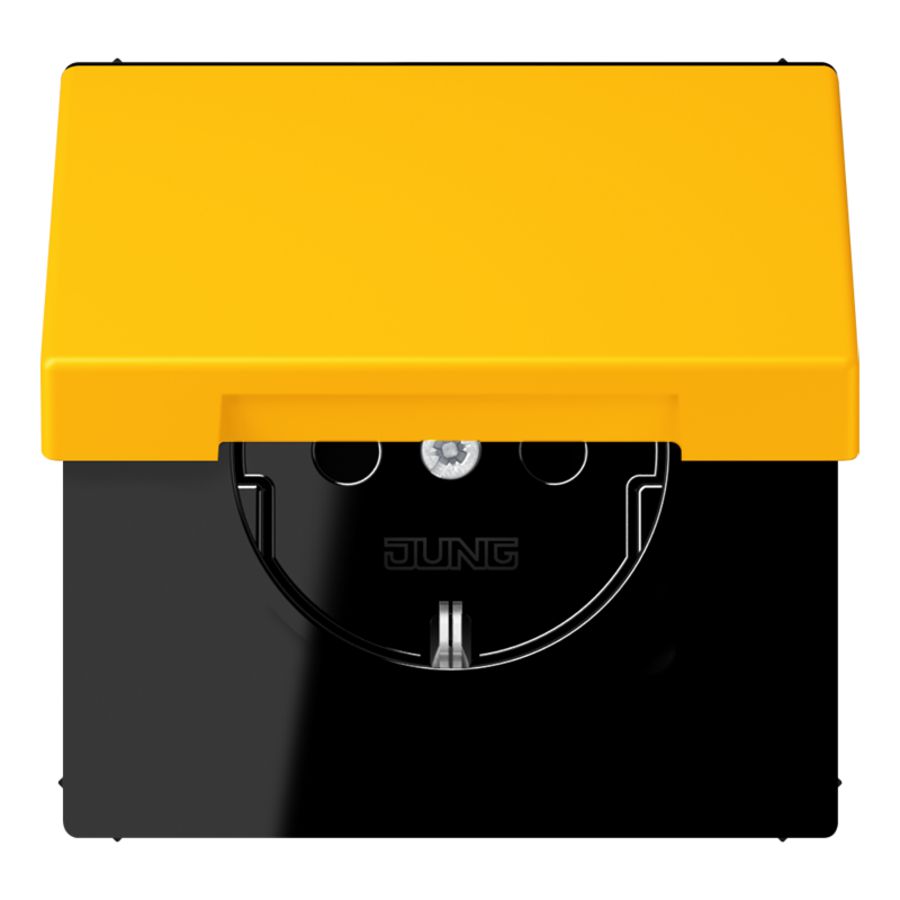Wandcontactdoos met R/A klapdeksel slagvast LC4320W