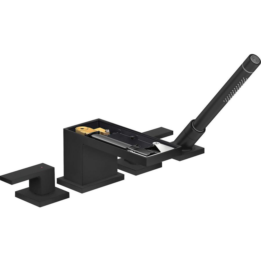 AXOR MyEdition 4-gats badrandmengkraan zonder plaat mat zwart