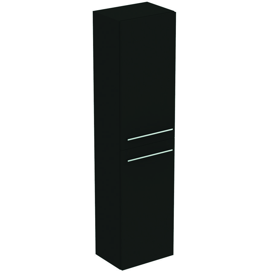 Kolomkast hoog LIFE-A 160x40cm 2x deur mat carbon donkergrijs