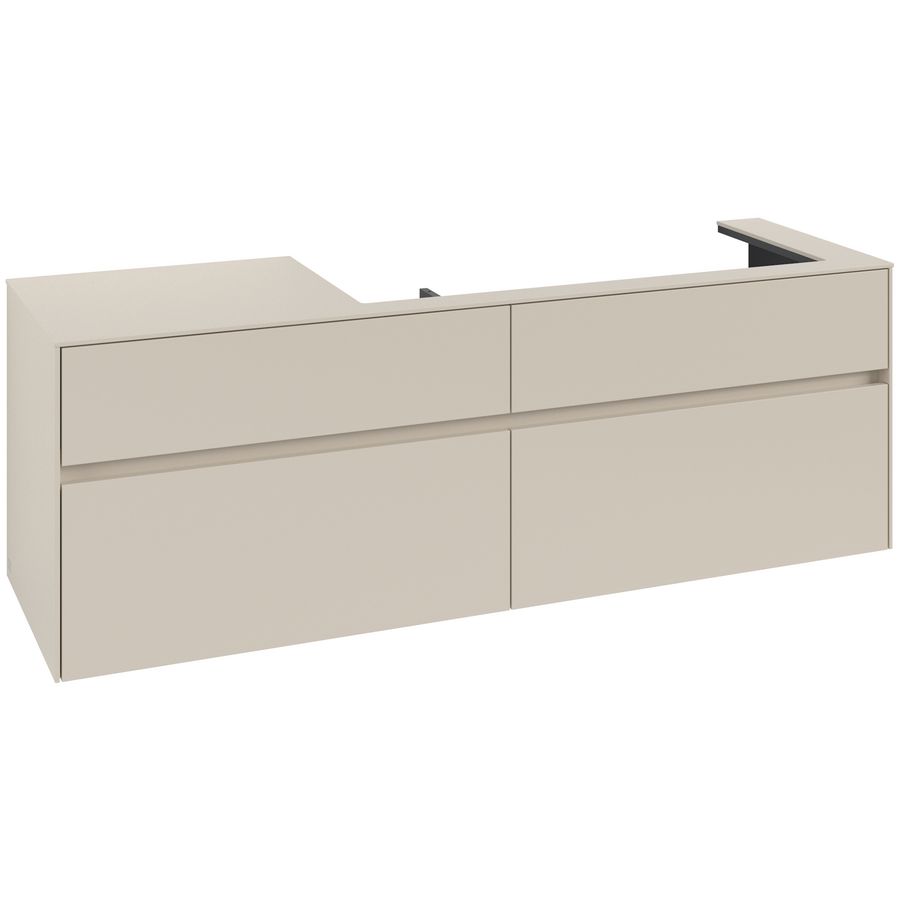 Wastafelonderkast Collaro 1600x548x500mm Cashmere Grey C03000VN