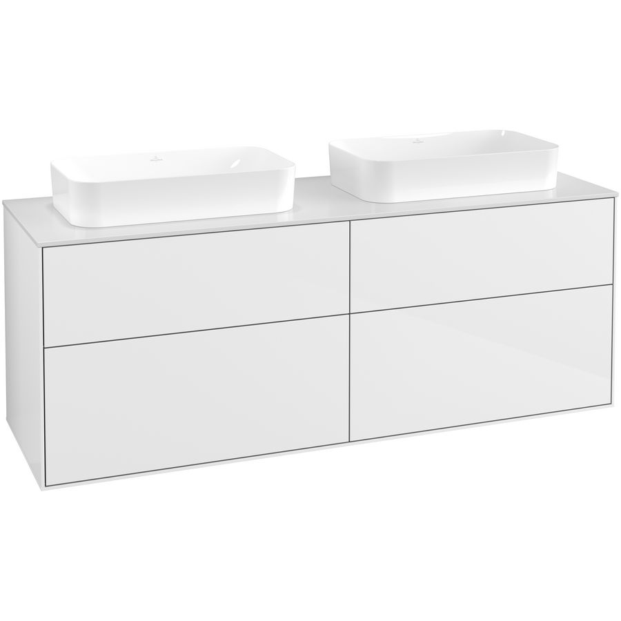Wastafelonderkast Finion 1600x603x501mm G.White.L F72100GF