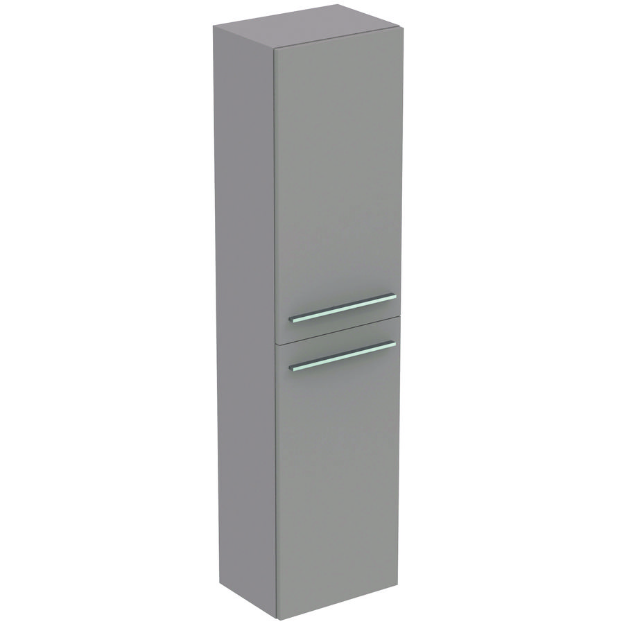 Kolomkast hoog LIFE-A 160x40cm 2x deur mat lichtgrijs