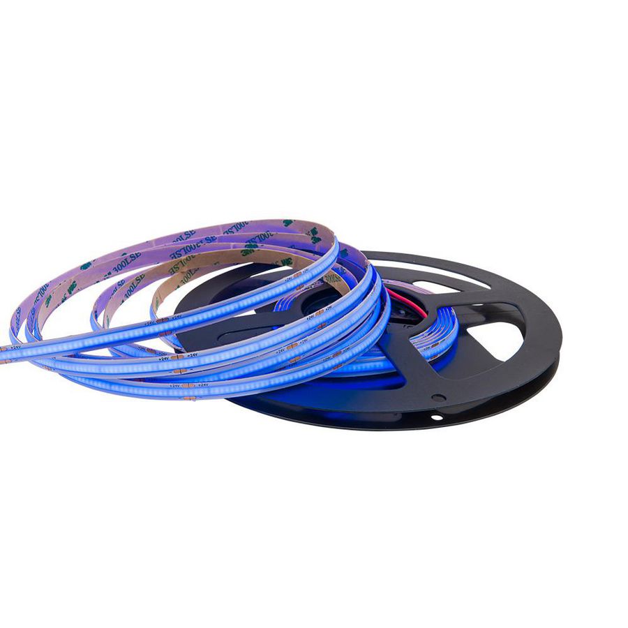 LED strip COB 10W/mtr. IP20 blauw 455-465nm L=5mtr.