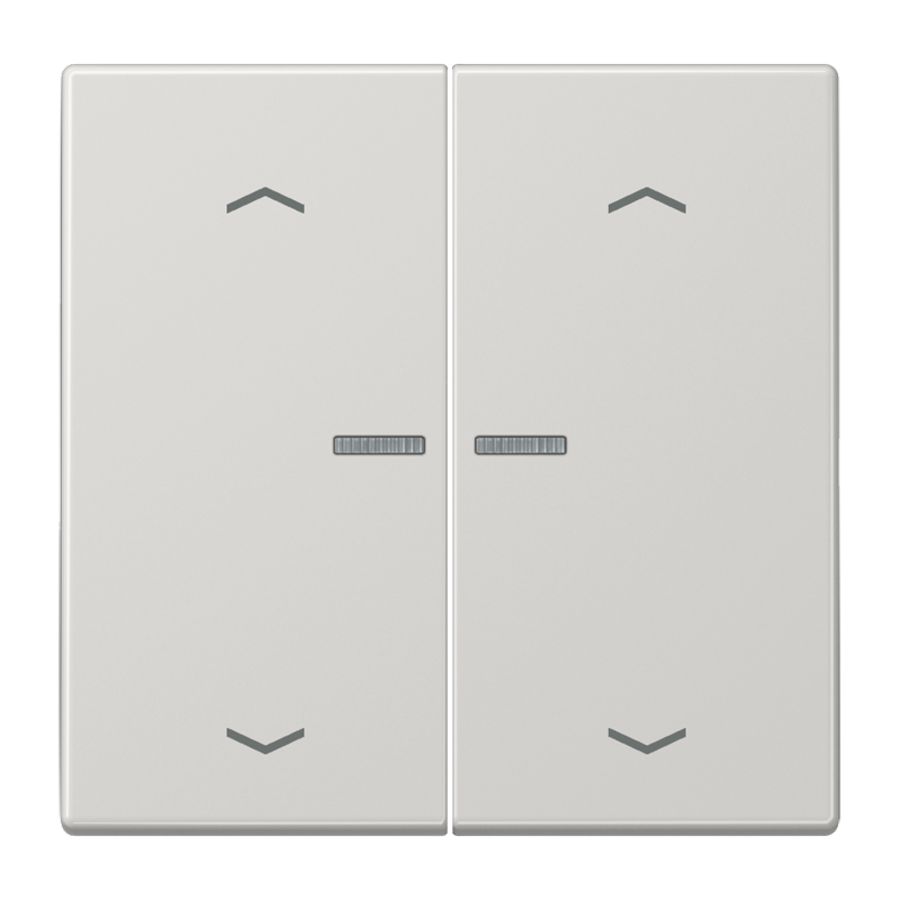 Stuurafdekking LS 2voudig lichtgrijs pijl HOME