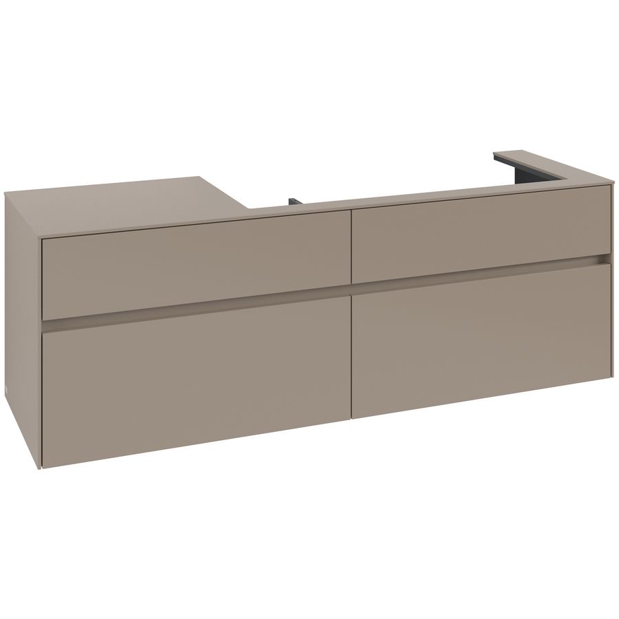 Wastafelonderkast Collaro 1600x548x500mm Taupe C03000VM