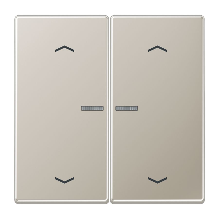Stuurafdekking LS 2voudig edelstaal pijl HOME