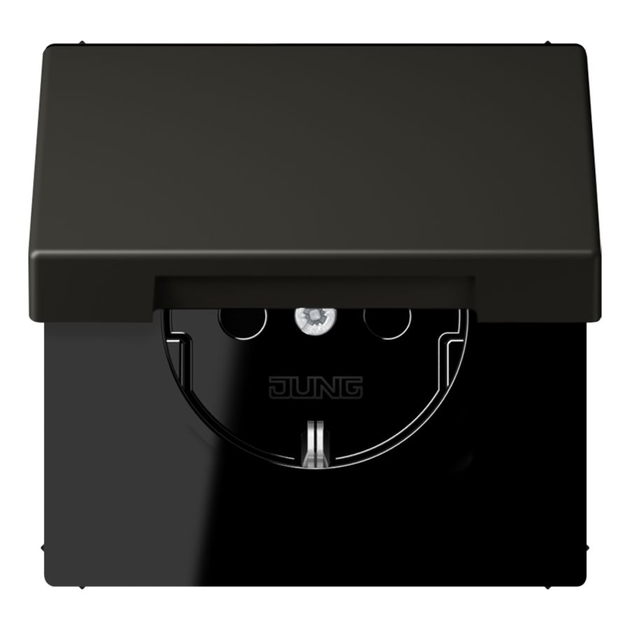 Wandcontactdoos met R/A klapdeksel slagvast LC4320R