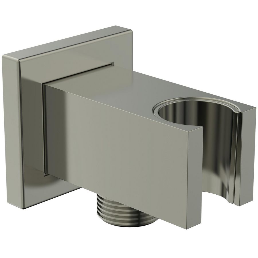 IRAIN WALL BRACKET SQR 1/2"CONN silver storm (rvs look)