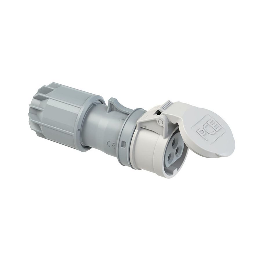 CEE contrastekker 16A 3p 42V 12h wit IP44 Twist