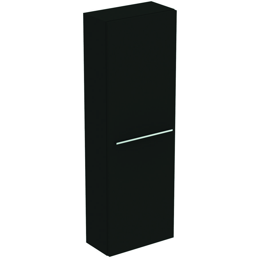Kolomkast halfhoog LIFE-S 120x40cm 2x deur mat carbon donkergrijs