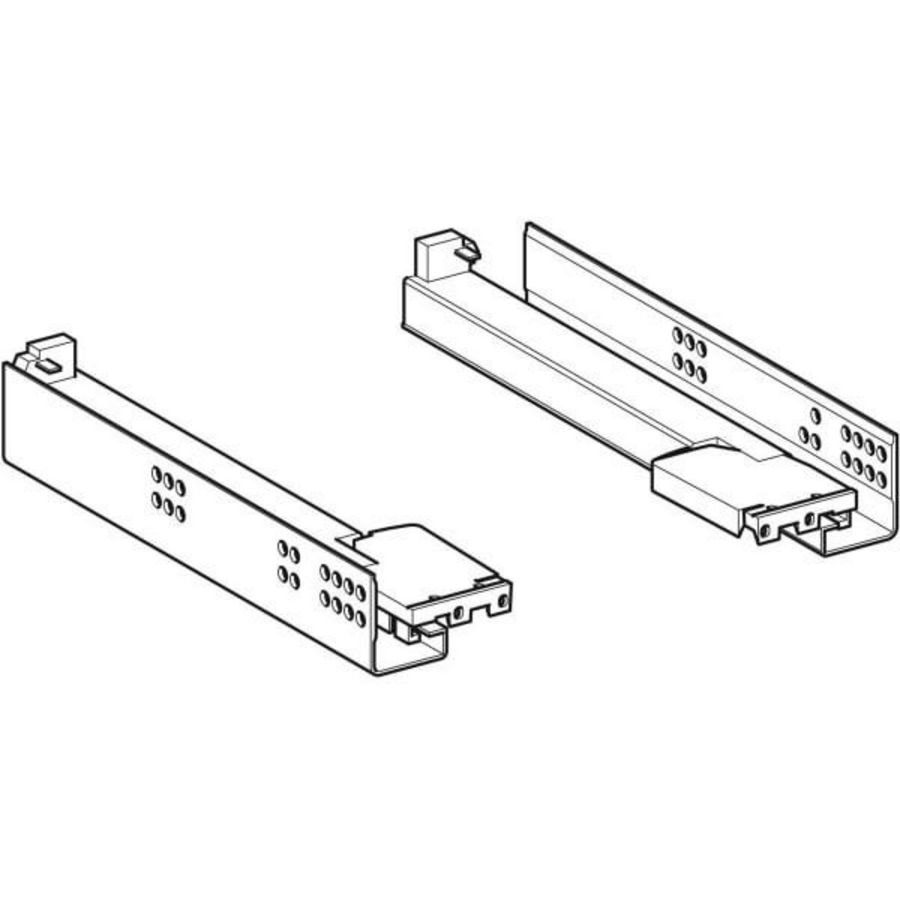 schuifladerails voor wastafelonderkast, lengte 30 cm