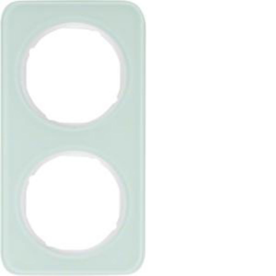 Afdekraam 2-v berker R.1 Glas polarwit