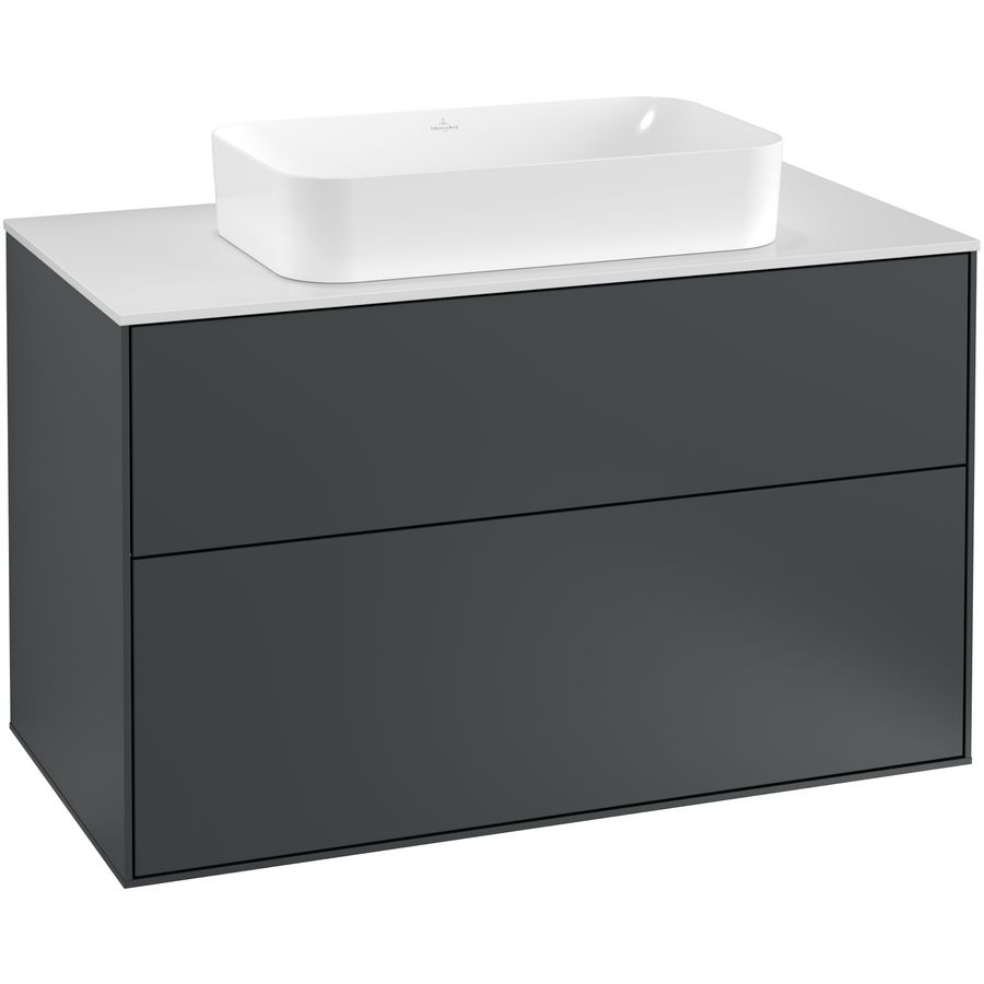 Wastafelonderkast Finion 1000x603x501mm Mid.Blue Matt Lacquer F23100HG
