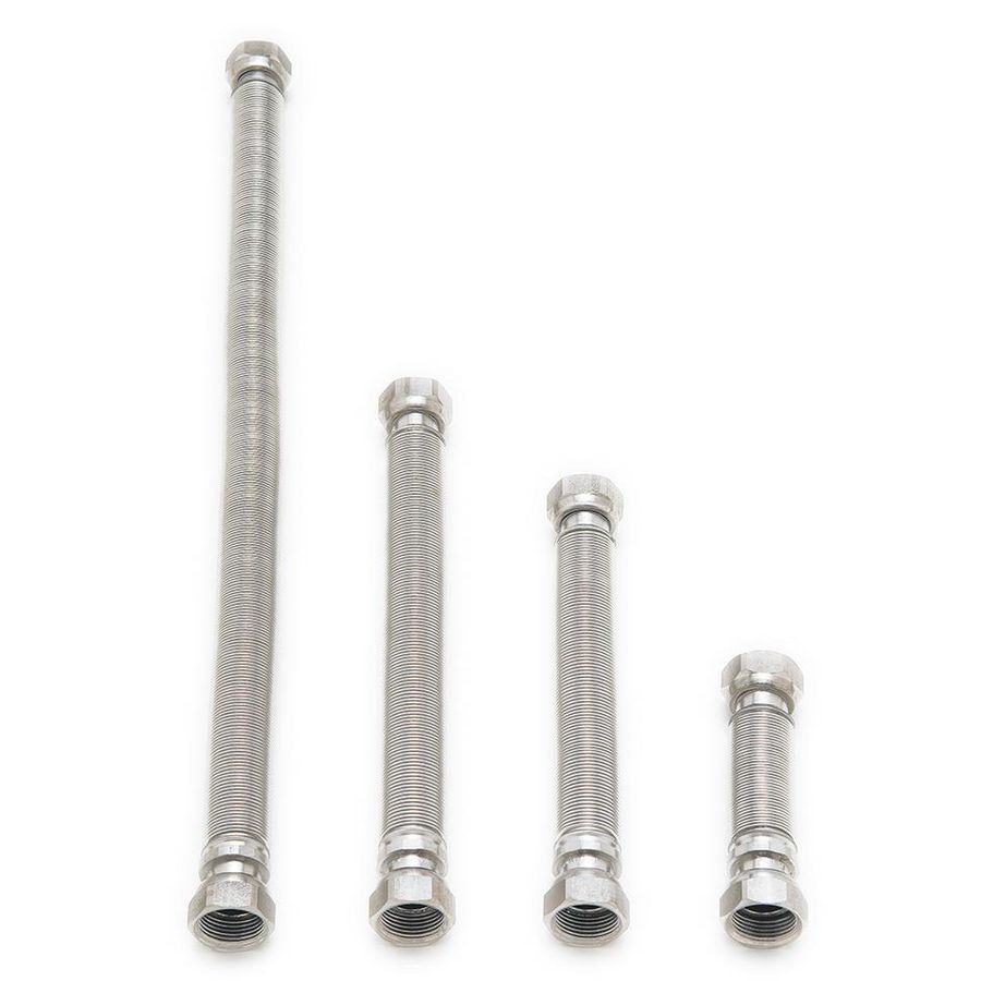 Aansluitleiding C-pipe DN15 1/2" bi.xbu. L=260-520mm RVS VVE=12